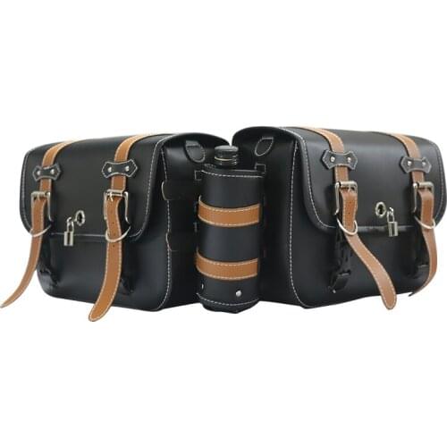 High capacity Motorcycle Saddlebag Set Saddlebag Side Tool BagHeavy Duty Waterproof PVC Luggage Keep Your Belonging Safe and Dry