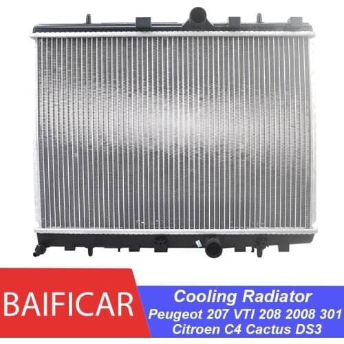 Baificar Brand New Engine Cooling Radiator 1330P9 133389 For Peugeot 207 VTI 208 2008 301 Citroen C3 C4 Cactus DS3