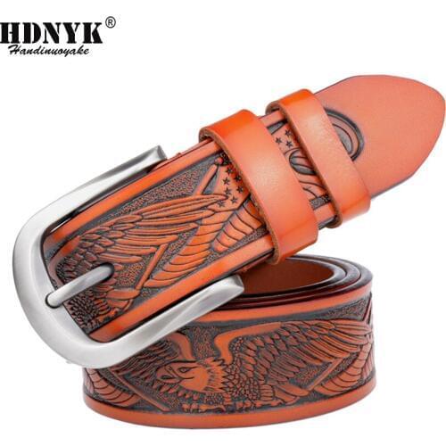 Wholesale/Retail New Arrival Fashion Famous Brand High Quality 100% Genuine Leather Mens Belt with Pin Bcukle