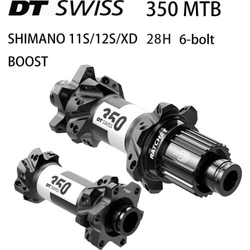 DT SWISS 350 Bicycle Disc Brake Hub MTB 6-bolt 28H 15*110mm/12*148mm 12*142MM Compatible with Shimano SRAM 11S 12S XD, BOOST
