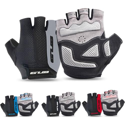 GUB 2099 Half-Finger Short Cycling Gloves Outdoor Sports Mountain Shockproof Non-slip Breathable Men Bicycle Fingerless Gloves