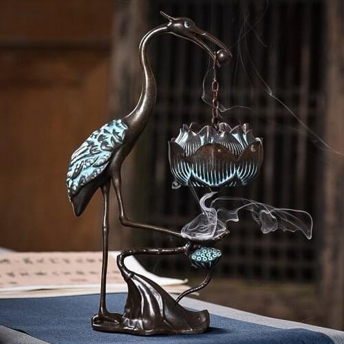 GY Pure Copper Hanging Backflow Incense Burner Hanging Ball Ruihe Incense Coil Agarwood Incense Tea Ceremony Decoration