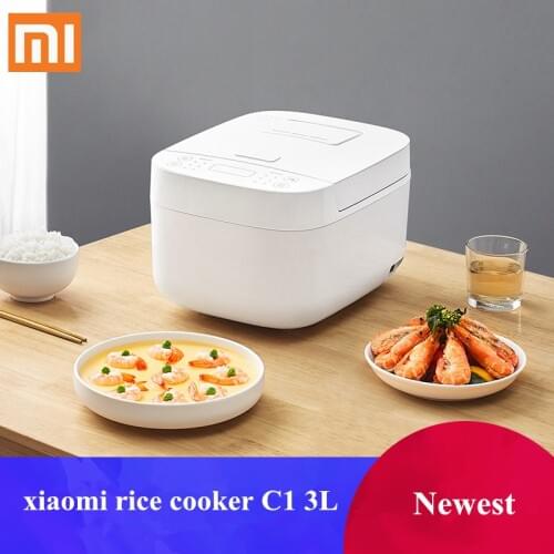 New Xiaomi Mijia Rice Cooker C1 3L Automatic Household Rice Cook Simple Operationcook Quickly 24 Hours Appointment APP Control