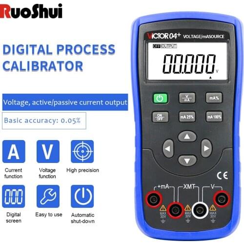 RuoShui 04+ High precision voltage and current calibrator Most advanced Voltage/mA Source Analog transmitter process calibrator