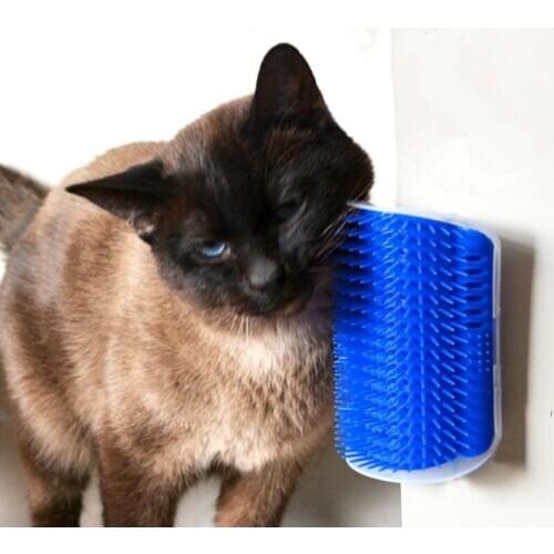 Pet Dog Cat Hair Brush Reusable Grooming Tool Hair Removal Brush Comb Hair Shedding Trimming Cat Massage Device with Catnip