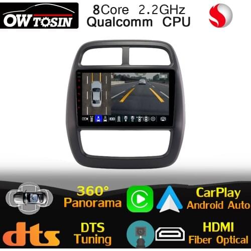 Qualcomm 8Core Android Car Media For Renault Kwid 2015-2019 GPS Navi Radio 4G LTE DTS Head Unit WiFi HDMI 360 Panoramic CarPlay
