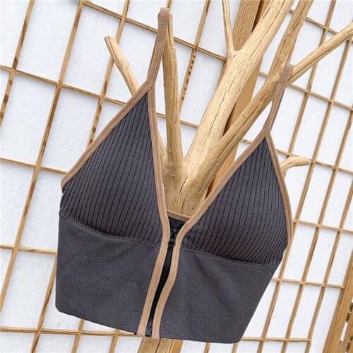 Women Striped Crop Tops Slim Fit Spaghetti Strap Tank Top Women Built In Bra Off Shoulder Sleeveless Versatile Camisoles 2021