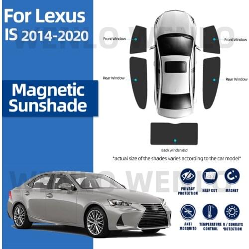 For Lexus IS 2014-2020 Sun Shade Car Magnetic Special Curtain Rear Window Windshield Sunshade Block UV Visor Privacy Protection