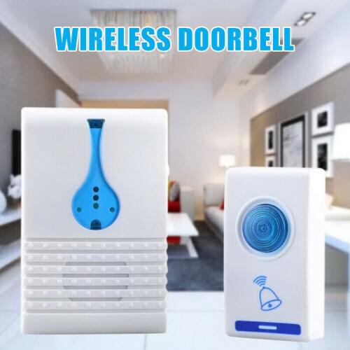 Wireless Doorbell LED Door Bell Battery Powered 32 Tune Songs Ring Remote Control Wireless Home Security Doorbells