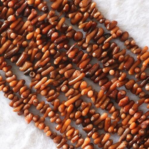 New Fashion 8 Color 5-7mm Natural Coral Dyed Branch Chip Irregular Nugget Loose Spacer Beads Diy Jewelry Finding 15inch B556