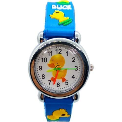 Cute Pet Duck Children Watch Boys Girls Quartz Silicone Kids Wristwatch Christmas Birthday Gift Clock Relogio Kol Saati Clock
