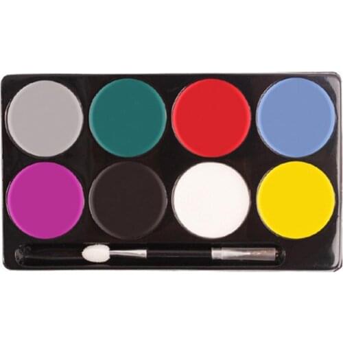 DIY Make Up COSPLAY Clown Painting Palette Face Body Paint 8 Colors Halloween