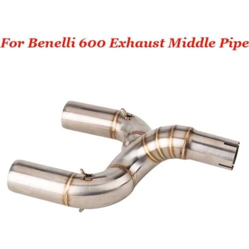 For Benelli600 BN600 BJ600 TNT600 Modified Motorcycle Exhaust Link Middle Connect Pipe BN600 exhaust motorcycle link pipe
