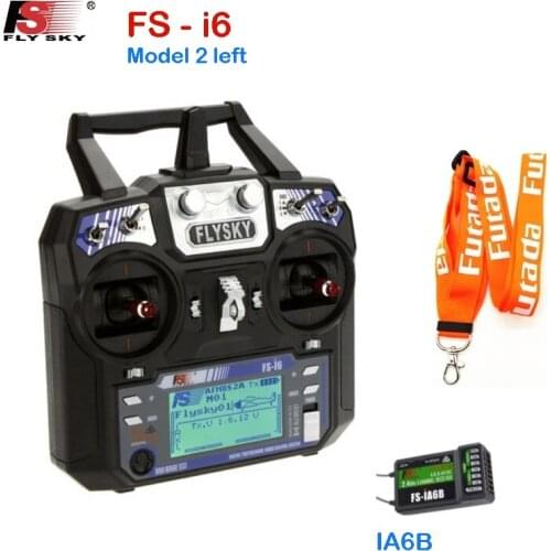 FLYSKY FS-i6 i6 2.4G 6CH AFHDS Transmitter With iA6B X6B A8S R6B iA10B Receiver Radio Controller for RC FPV Drone Airplane