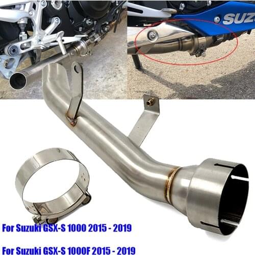 GSX-S1000 Motorcycle Decat Race Eliminator Exhaust Link Pipe Stainless Steel For Suzuki GSX S1000 GSX-S 1000F 2015-2018 2019