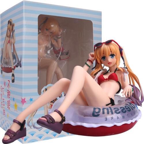 GZTZMY Anime Saekano How to Raise a Boring Girlfriend Swimsuit Ver. Eriri Spencer Sawamura 17 Sexy girl PVC Figure Toys gifts