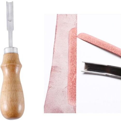 LMDZ Sharp Leather Edge Beveler Edge Skiving/Polishing Tool Belt Maker High Carbon Steel Leathercraft DIY tool