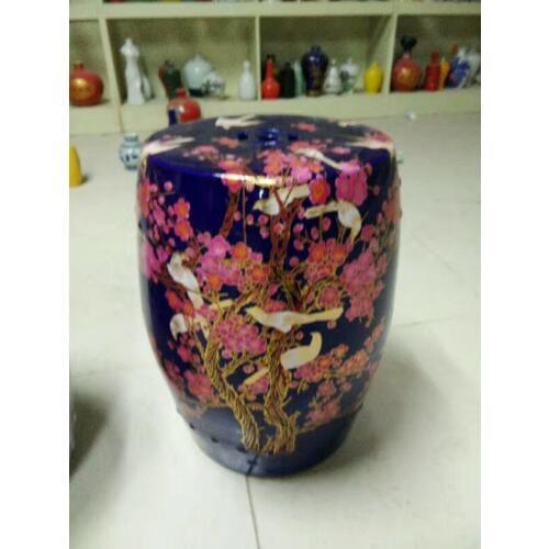 Porch tea table edge porcelain ceramic stool drum stool in shoes