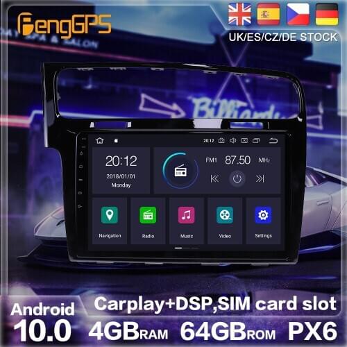 Android 10 Radio Stereo For Volkswagen Golf 7 VII 2014-2018 GPS Navigation Car DVD Player Multimedia Auto Radio Player HeadUnit