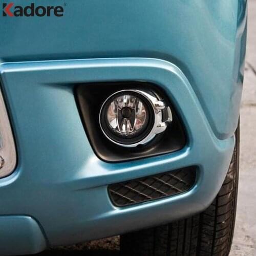 Front Fog Light Frame Cover Trim For Mitsubishi ASX 2010 2011 2012 Chrome Head Foglight Lamp Frame Trims Sticker Accessories