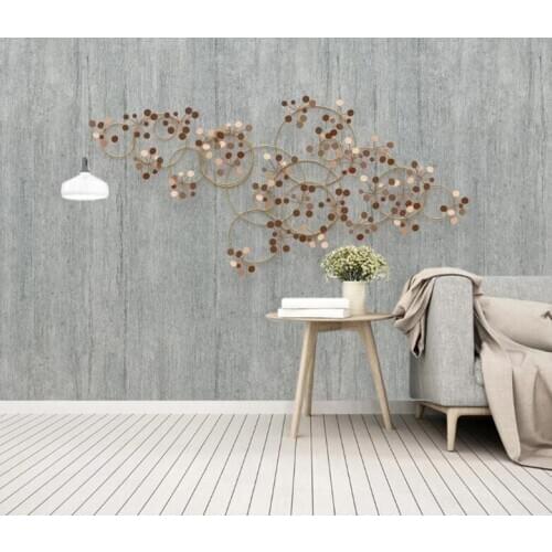 Wallpaper 3D stereo Nordic modern minimalist metal hollow Photo Wall Murals Living Room Bedroom Home Decor Wall Papers 3D