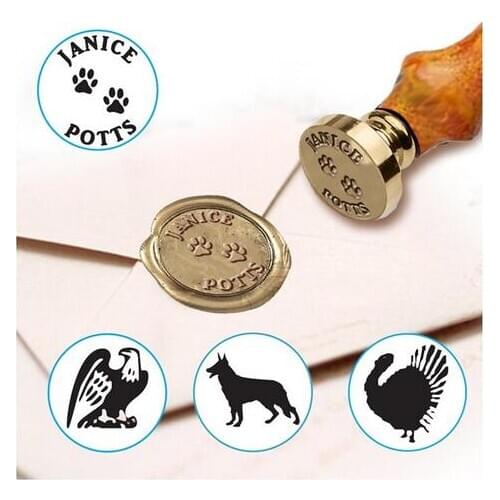 Customizable Animal Design Wax Seal Stamp