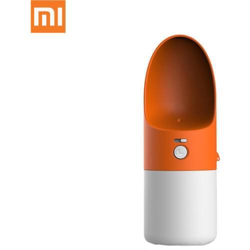 Orginal Xiaomi Rocket Pet Water Cup 270ml Portable One-button Lock Dog Cat Outdoor Drinking Pet Accompanying Water Cup