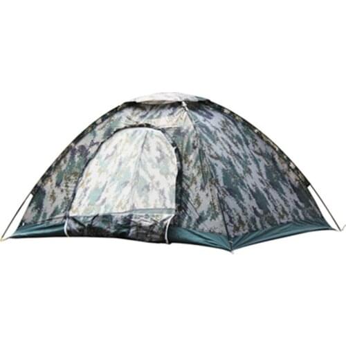 Outdoor Sports 190T Camouflage Cloth Digital Exhibition Round Door 3-4 People Tent Easy To Build Sunshade Camping Supplies