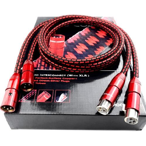 Pair HiFi Audio XLR cables King Cobra PSC Interconnect XLR Balance Cable with Box