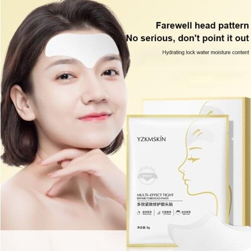 YZKMSKiN 5pcs Anti-wrinkle Forehead Patches Removal Moisturizing Anti-aging Sagging Wrinkles Smoothing Lines Forehead stickers