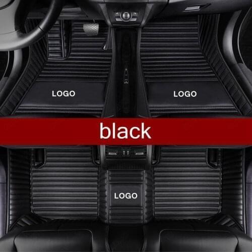 Custom Car Floor Mats for Toyota Yaris C-HR EV Tacoma FJ Cruiser Sienna Alphard Previa Sequoia Auto Carpet Foot Pads Mat Black