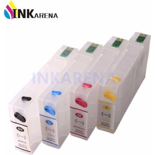Refill Kit For EPSON T7011 Workforce pro WP4515DN WP4525 WP4595 WP4545 wp4015 wp4025 Refillable Ink Cartridge T7021 T7012 T7013