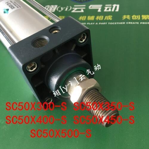 SC50X300-S SC50X350-S SC50X400-SSC50X450-SSC50X500-S Standard Air Cylinders Single Thread Rod Dual Action Air Cylinder