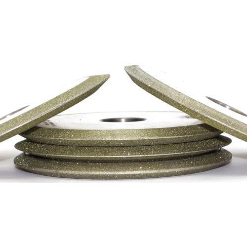 One piece 1EE1 electroplated diamond and CBN grinding wheel sharp edge abrasive tools for metal and non metal sharpening DZ