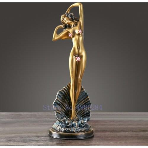 Creative Resin Art Dance Woman Character Sculpture Nude Abstract Modern Home Decoration Home Accessories Miniature Figurines