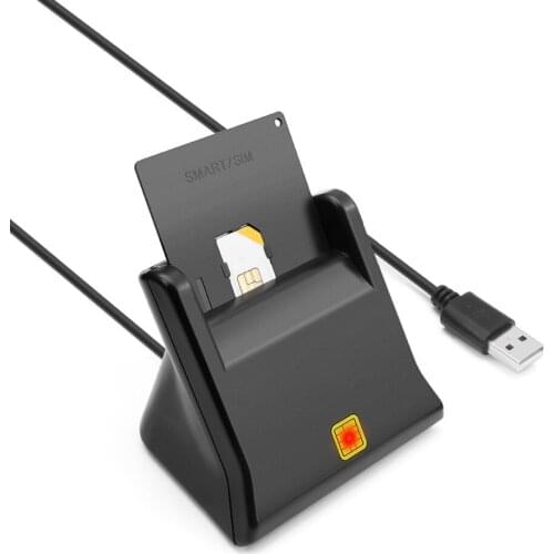 USB Smart Card Reader Memory IC ID Bank Card EMV ATM CAC DNIE SIM Cloner Connector Adapter for PC Computer