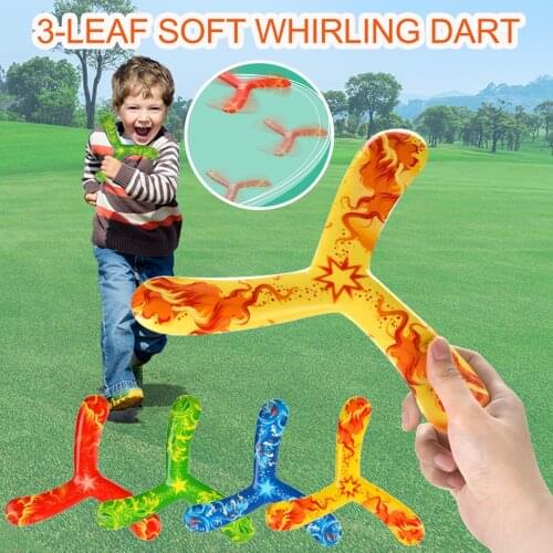 1PC Trefoil Boomerang Childrens Toy Puzzle Decompression Outdoor Products Toy Sports Fun Game Gifts For Kids Children Gift