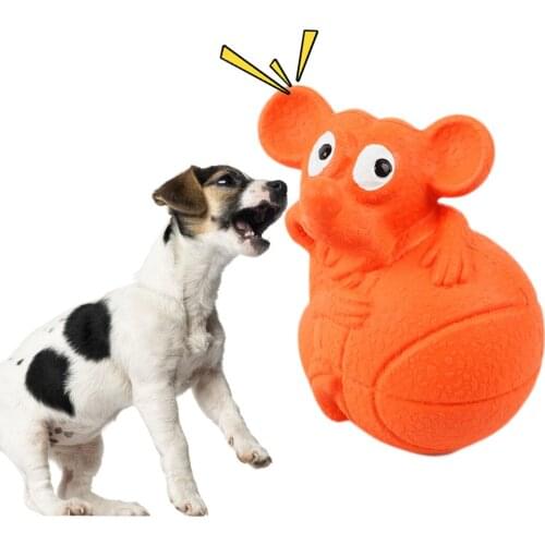1PCS Pet Squeaky Toy Creative Mouse Shape Rubber Dog Bite Toy Dog Teething Toy Interactive Toys For Dogs Pet Supplies