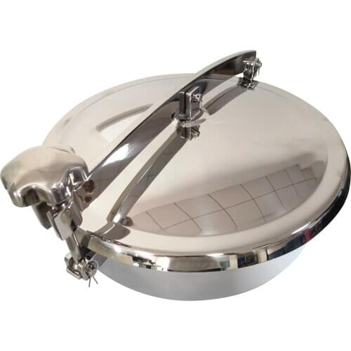 400mm stainless steel brewery water tank hinged septic tank manhole cover