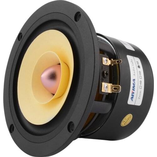 AIYIMA 4 Inch Audio Full Range Speaker Driver 25W Midrange Bass HIFI Sound Amplifier Speakers Unit For Home Theater Loudspeaker