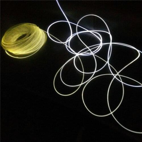 Side Glow Fiber Optic Light Cable 5m/Roll Diameter 6mm~14mm Fiber Optical Cable Car Night Lights Home Decorative Light Cable