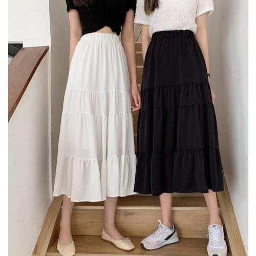 Cheap wholesale 2021 spring summer autumn new fashion casual sexy women Skirt woman female OL mid length skirt long skirt Vy8827