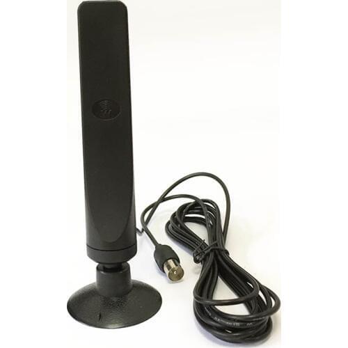 DVB-T TV antenna 16dbi high gain digital mobile TV aerial sucker base 3meters cable IEC Connector