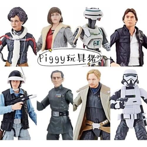 Hasbro Star Wars Figures Imperial Patrol Tarkin Rebel Beckett Val Kira Han Solo Action Figures Toys Model Collection Kids Gift
