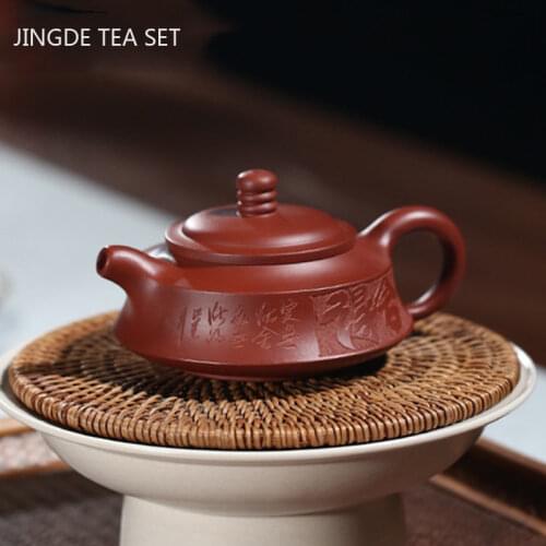 Chinese Yixing Tea Pot Purple Clay filter Teapots Raw ore Black mud Handmade beauty kettle Tea ceremony Customized 150ml