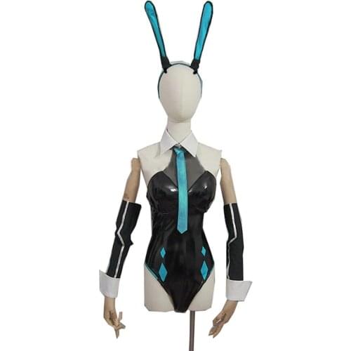 Game Azur Lane USS Boise Cosplay Costume Black Bunny Girl Uniforms Unisex Full Set Activity Party Role Play Clothing Custom-Make