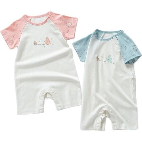 Summer Infant Child Jumpsuits Babies Cotton Cotton Short Sleeve Climb Clothes, The Clothes Of The Newborns Rompers Baby Clothes