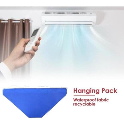 Air Conditioning Cleaning Bag Air Conditioner Cover with Water Pipe Waterproof Household Protective Dust Cover Cleaner Bags