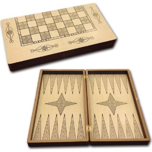Board Game Backgammon Set Entertainment Wooden Folding International Toys Gift Handmade Travel Games Chessboard Big Size 2 in 1