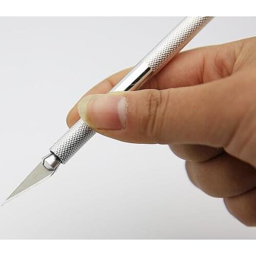 NOVFIX 10PCS Mobile Phone Repair Cutting Knife with 6 pcs Blade Scraping Cutter Drawing Knife Tool for DIY for iPhone Cell Phone